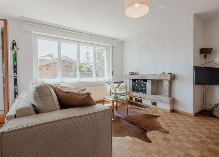 Cozy, Calme, Ski-in Et Ski-out Daire Crans-Montana